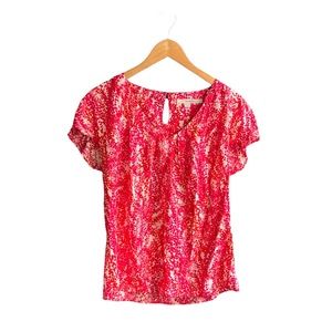 BODEN Silk Blend Short Sleeve Blouse